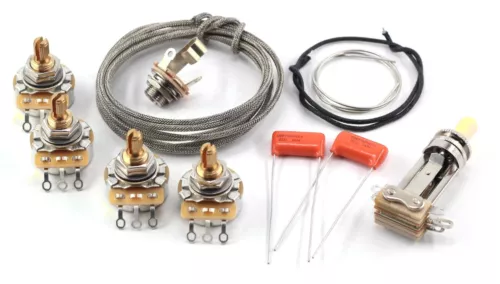 TAOT Gibson Les Paul Wiring Kit - TAOT Custom 525k Pots, .022/400V OD Caps