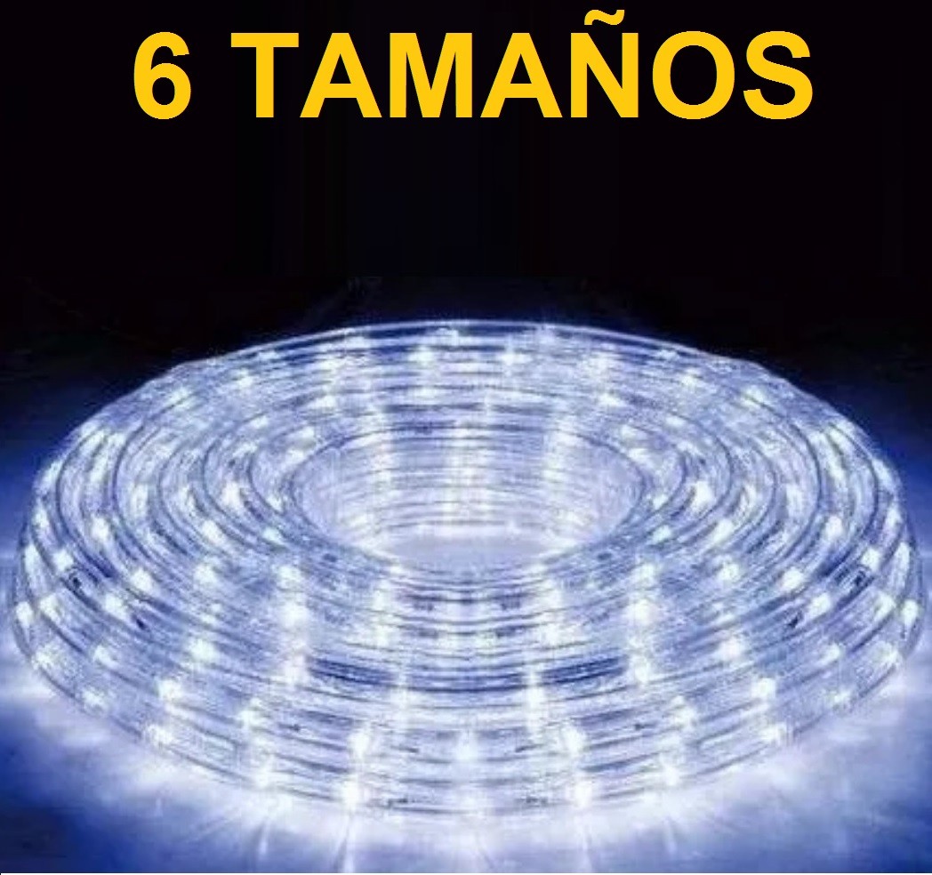 MANGUERA LED LUZ NAVIDAD FIESTA COLORES RGB LUZ BLANCA 6 8 10...