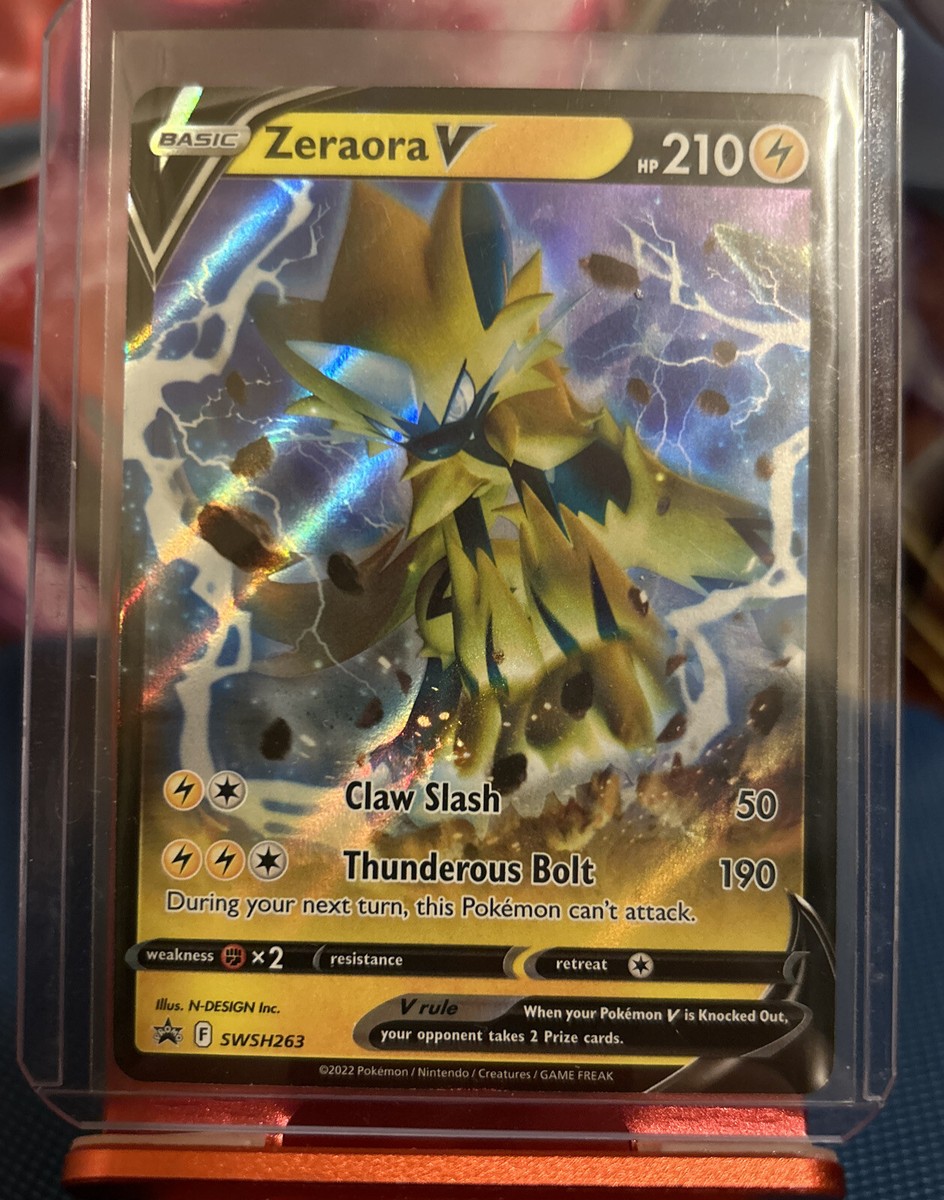 Pokémon TCG Zeraora V SWSH Black Star Promos SWSH263 Holo