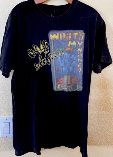 Snoop Doggy Dogg ¿Cuál es mi nombre? Camiseta negra para hombre de Death Row Records talla L - Imagen 2 de 5
