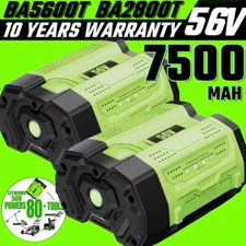 7.5Ah 10AH Battery For EGO 56V 56Volt BA1400 POWER Lithium Ion BA2240 BA2800T