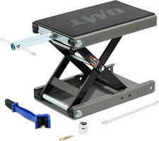 Motorcycle Lift, 1100Lb Motorcycle Scissor Lift Jack with Wide Deck T Handle 3/8