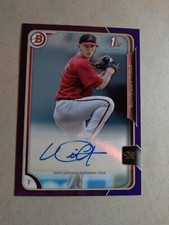 2015 Bowman Prospects Auto Blue /250 Will Locante #PA-WL Auto