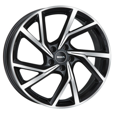 ALUFELGE MAK KASSEL FUR OPEL VECTRA C 7.5X17 5X110 BLACK MIRROR PMA