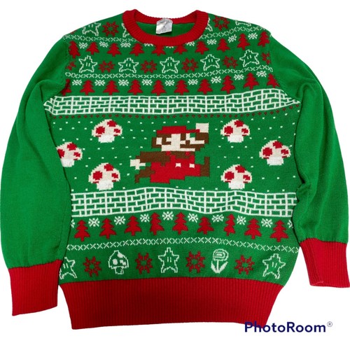 Super Mario Bros Green Ugly Christmas 