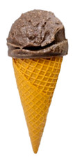 Play Food Vintage Life Size MTC Chocolate Ice Cream Cone