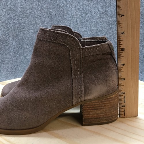 Koolaburra By UGG Boots Womens 9 Thia Zip Ankle Bootie 1096441 Brown Suede Heels - Picture 7 of 19
