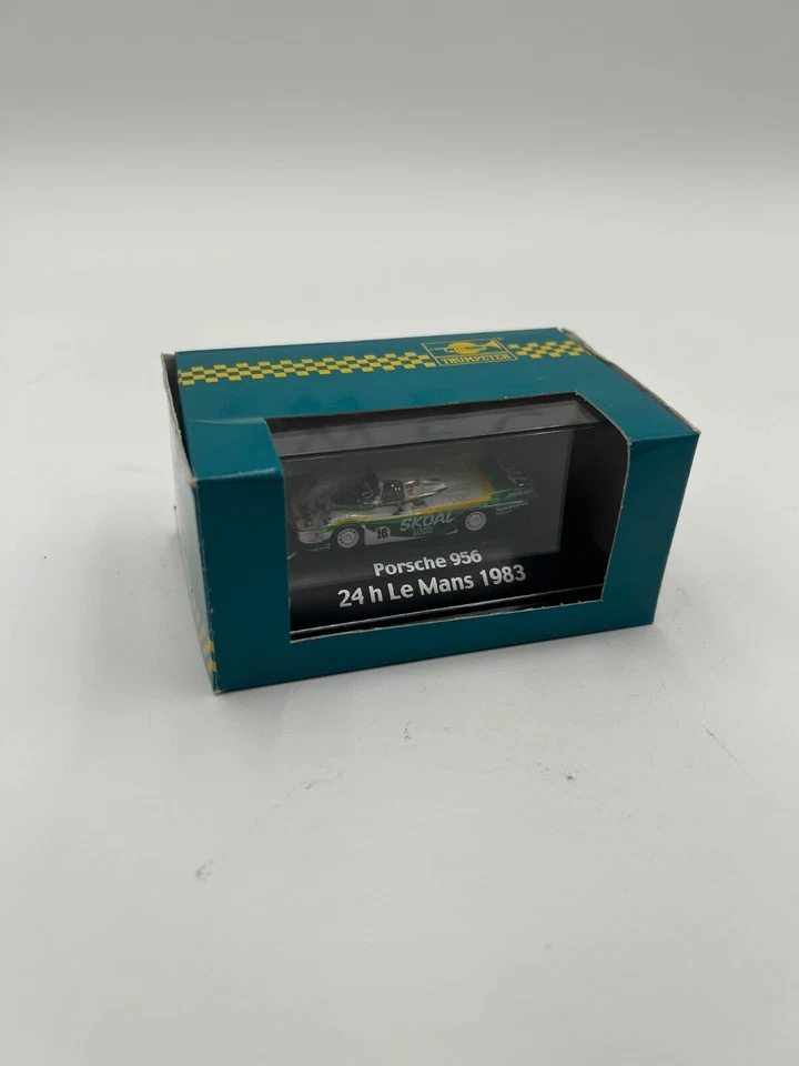 Coche modelo trompetista Porsche 956 Skoal David 24H Le Mans 1983 blanco/verde 1/87 Foto 2 de 4