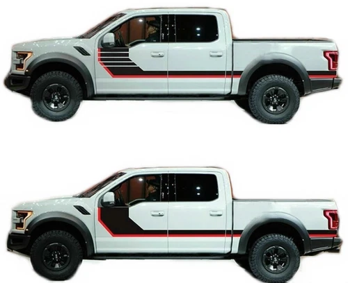 Graphics Stripe Sticker Kit For All Car Pickup Truck Bed Fender Decal Custom - Foto 11 di 14
