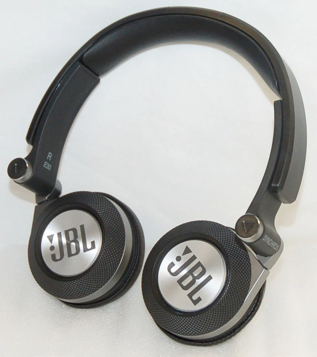 JBL Synchros E30 BLACK On Ear Folding Stereo Wired Headphones for