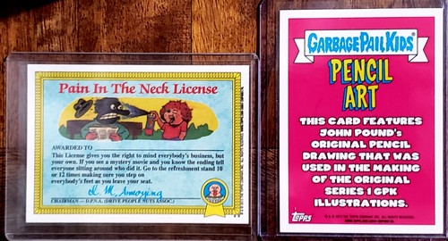 🔥2013 TOPPS CHROME GARBAGE PAIL KIDS 35b ROCKIN ROBERT + Pencil Art Lot MINT🔥 - Picture 2 of 2