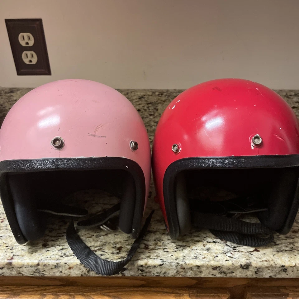 2 Buco vintage? Cascos de moto talla JR niños y niñas rojo y rosa RG 9.9 JR Foto 4 de 4