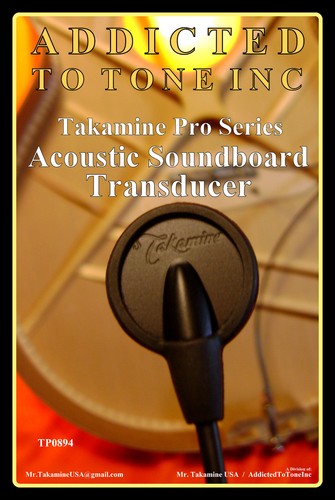Takamine Soundboard Transducer Pickup - Guitar, Hand Saw, Oud, Ukulele, Kalimba - Picture 9 of 15