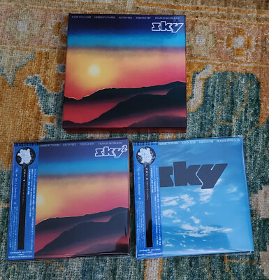 SKY Anthology Mini LP CD x 3, PROMO BOX,Promo sleeve,Japan,  Prog,extra CD
