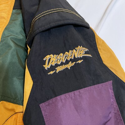 Vintage Descente Mens Ski Anorak Jacket Technogear Colorblock