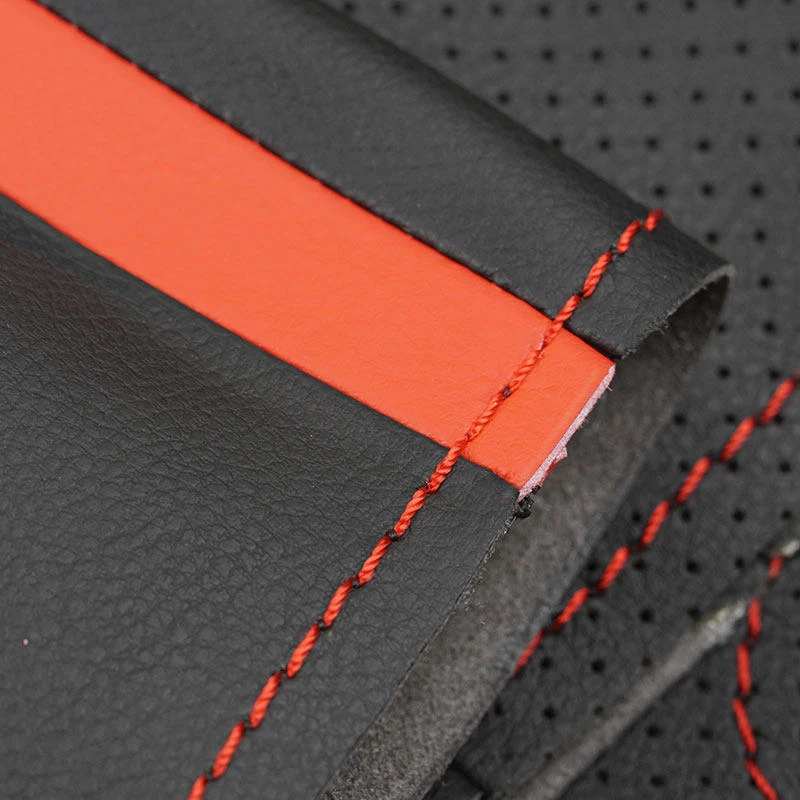 Cubierta de volante de cuero negro + rojo para Lexus RX330 RX400h RX400 2004-2007 Foto 3 de 4