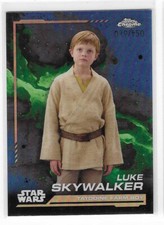 Topps Chrome Star Wars LUKE SKYWALKER Base Blue Refractor Parallel /150 70