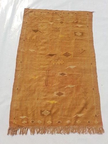 Vintage Traditional Handcrafted Moroccan Kilim Rug for Home Décor 145x94 cm