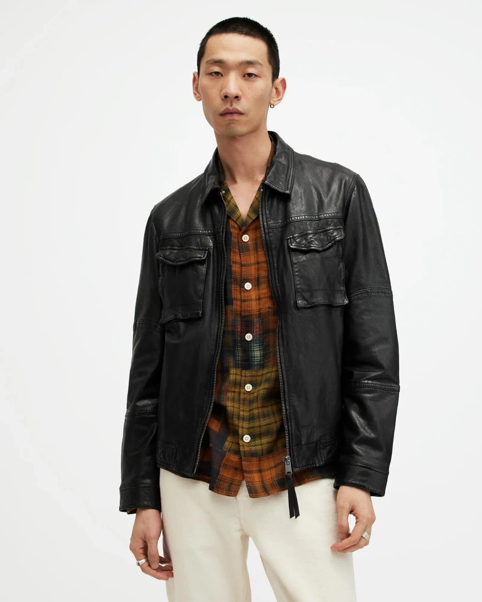 allsaints 定価10万 LEATHER JACKET M オールセインツ LUCK LEATHER JACKET | LUCK レザー ジャケット（その他アウター