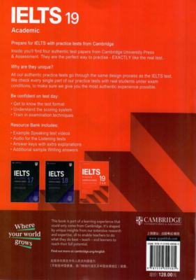 Cambridge IELTS 19 ACADEMIC Practice Tests with Answers AUDIO