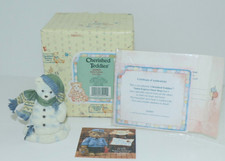 CHERISHED TEDDIES FIGURINE SNOW BEAR SANTA EXPRESS NIB 269905