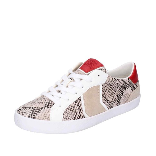 shoes women GEOX sneakers beige leather white suede D WARLEY BE10 | eBay