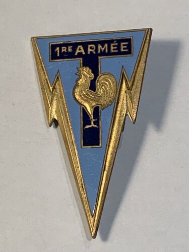 Insigne Militaire Transmission 1ère Armée (106-8/P1/A3-33) - Picture 1 of 2