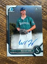 2022 Bowman Chrome Draft Autographs #CDAWFD Walter Ford RC #X13720