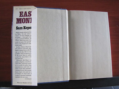 Easy Money - a novel by Sam Koperwas 1983 HCDC - First