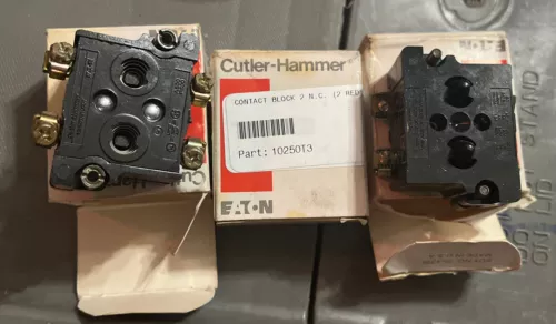 3- Cutler Hammer 10250T3 Contact Block, Series B1 (Lot Of 3)
