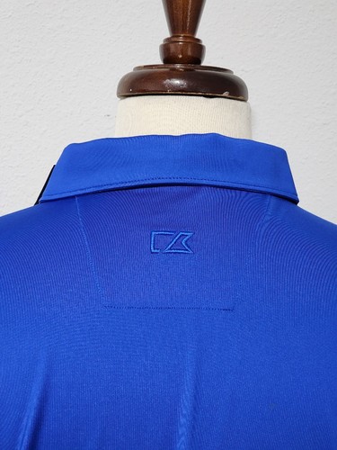 Cutter Buck Blue Long Sleeve Polo Men Size Large - Picture 8 of 18