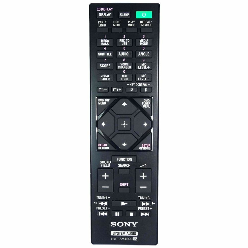 Genuine Sony MHC-V71 Home Audio Remote Control