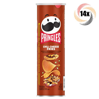 14x Cans Pringles Chili Cheese Fries Flavored Potato Crisps Chips | 5.5oz