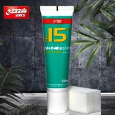 DHS NO.15 Table Tennis Racket Ping Pong Glue (V.O.C Free) 50ml Free Sponge