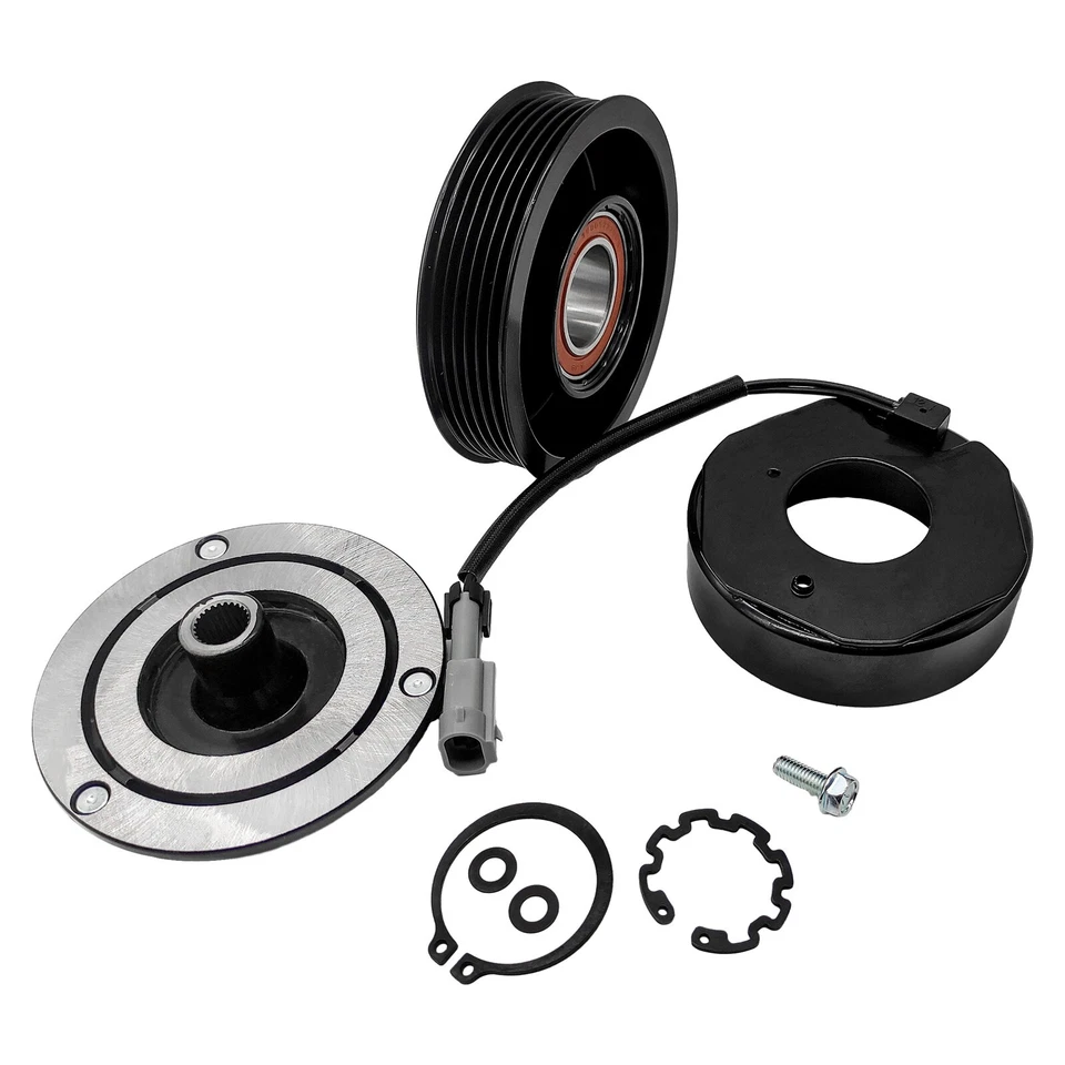 Kit de polea de embrague de compresor de aire acondicionado para GMC Sierra 2500 HD F2002-2013 8 CIL 6,6 L Foto 3 de 4
