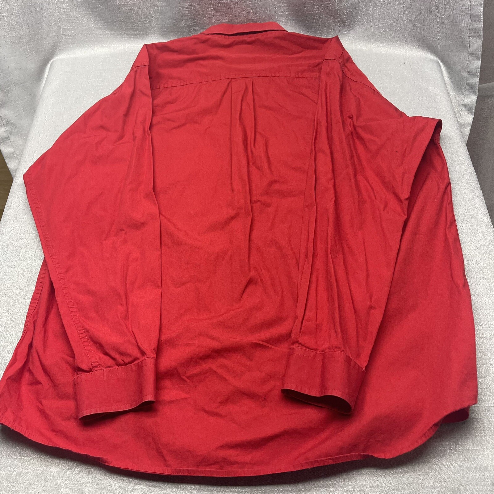 Cinch Solid Twill Red Button Down Shirt MTW706002… - image 5