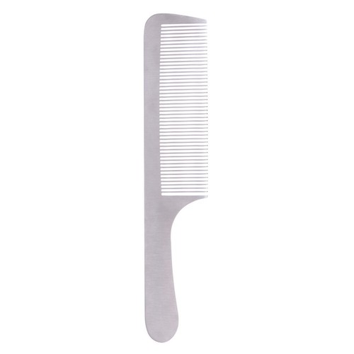 Peigne en acier inoxydable peigne de coupe de coiffure avec poignée outils de coiffure - Photo 2/5