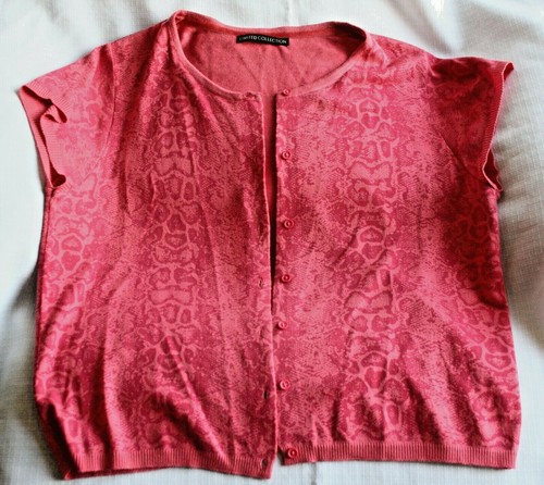 M+S ladies salmon coloured shrug - size 