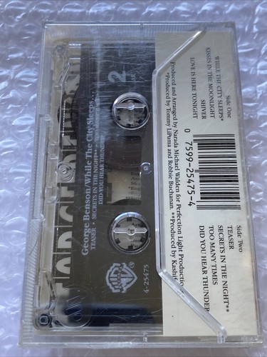 FACTORY SEALED CASSETTE - GEORGE BENSON - WHILE THE CITY SLEEPS - Picture 2 of 2