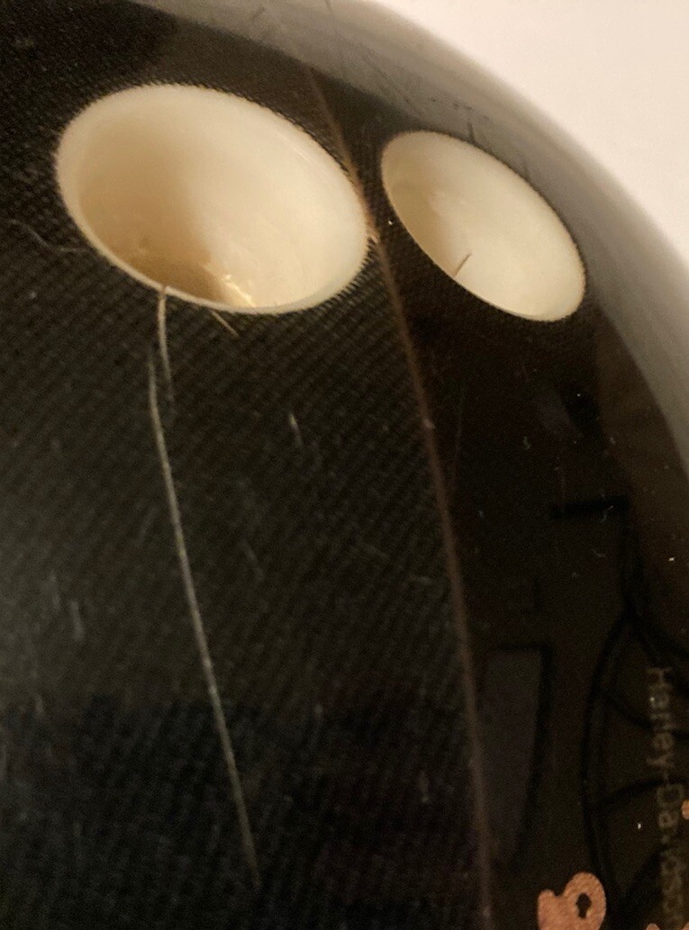 Brunswick Viz-A-Ball Harley Davidson Cycles Bowling 8lb Cracked