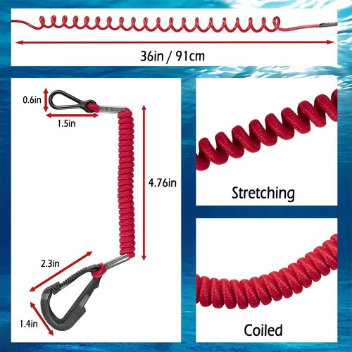 Boat Kill Switch Safety Lanyard 8M0092849 for Mercury Mercruiser Outboard Motor - Picture 16 of 19
