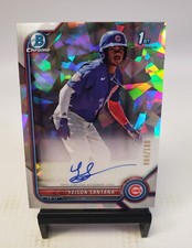 2022 Bowman Chrome Atomic Yeison Santana #004/100 1st Auto #CPA-YS