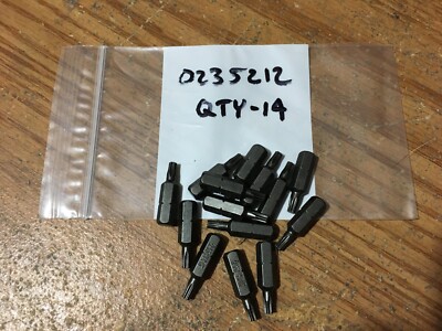Insert Bit T-15 Torx 1/4''Hex 1''OAL Qty: 14