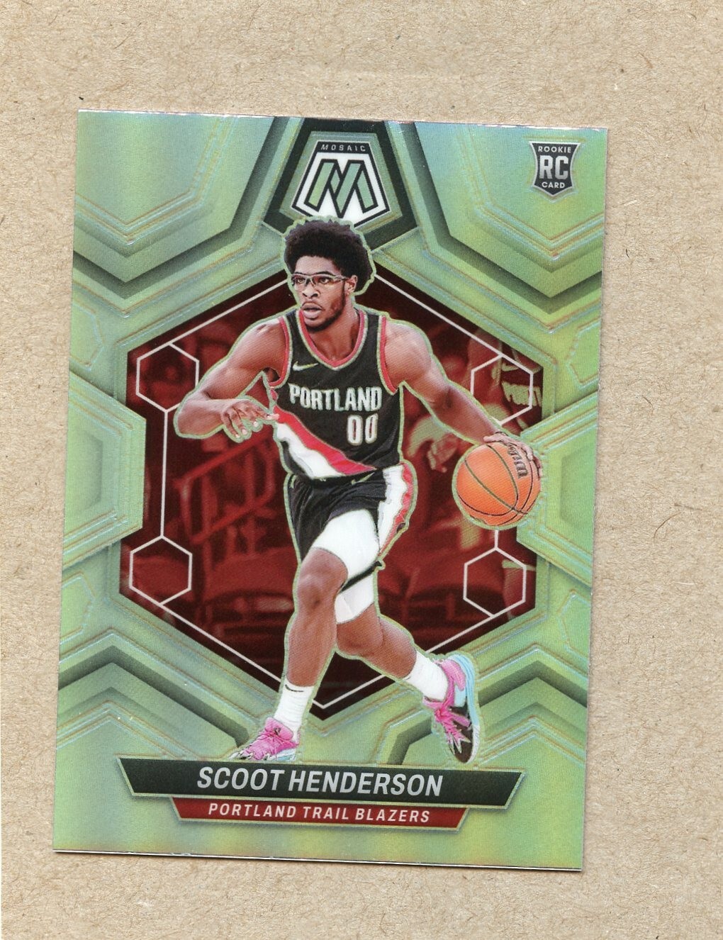 2023-24 Panini Mosaic Scoot Henderson #216 Rookie Silver RC Trailblazers