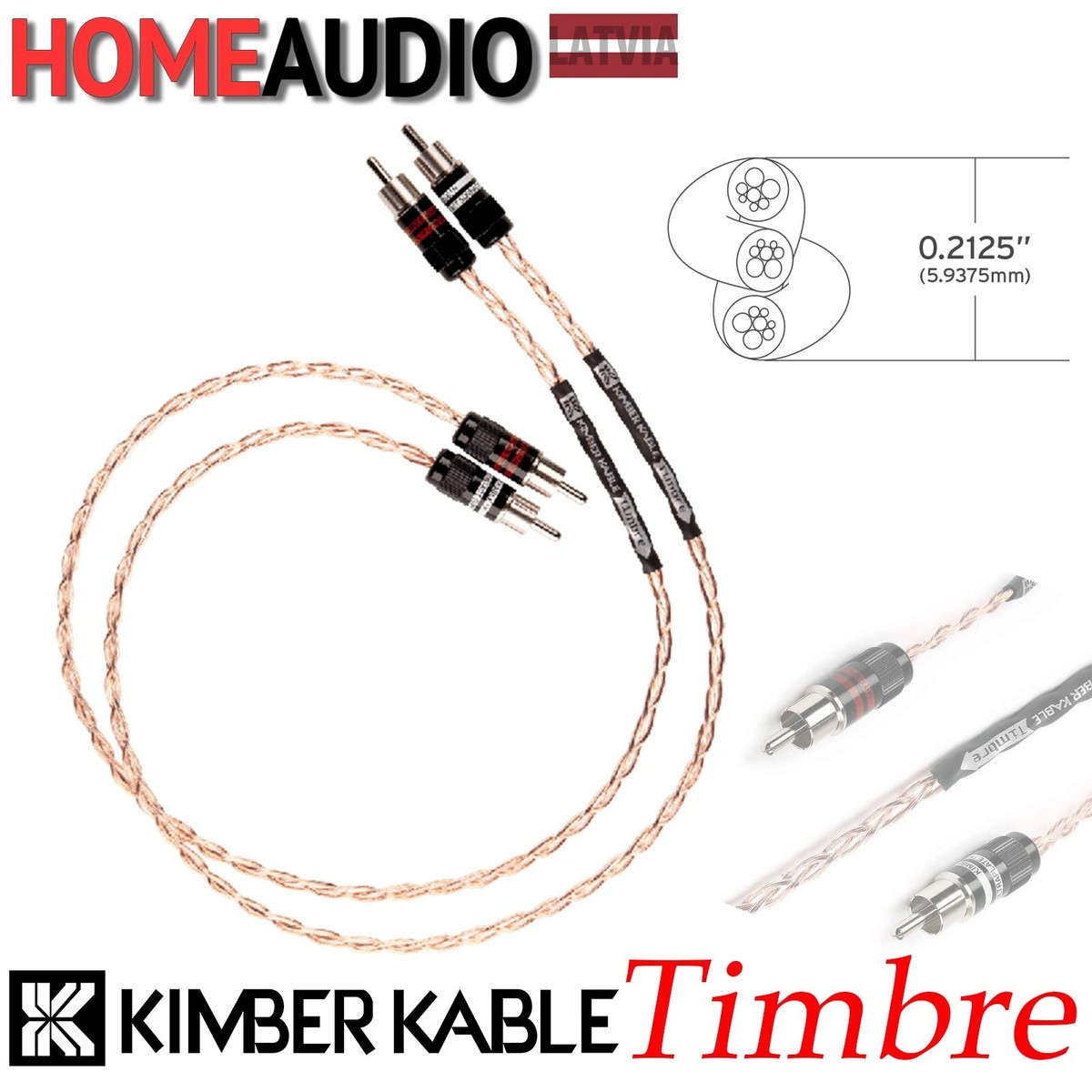 KIMBER KABLE Timbre 1m RCAケーブル 1m KIMBER KABLE TIMBRE Interconnect Stereo RCA 2Phono-2Phono