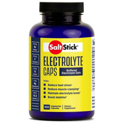 Salz Stick Elektrolyt 100 Kapseln Tube Laufen Sport Nahrungsergänzung