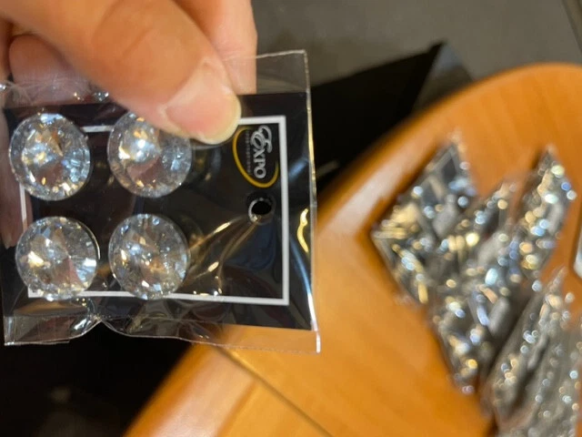 Gorgeous Crystal 3/4" Round Buttons For Upholstery or Crafts - Image 2 of 4