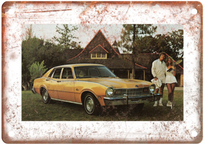 Vintage 1974 Mercury Comet 4-Door Sedan Auto Ad Reproduction Metal Sign A12040