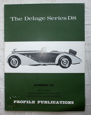 Profile Publications No 34 , The Delage Series  , in English , gebraucht