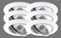 Paulmann 989.42 Recessed Downlight, Gu10, White Paulmann 989.42 Recessed Downlight, Gu10, White